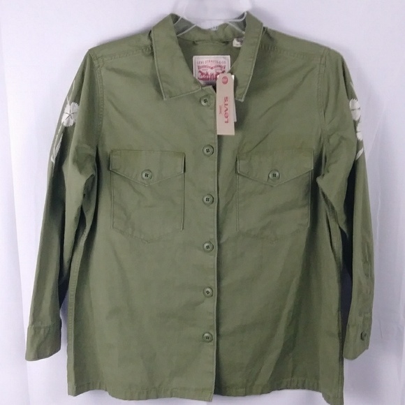 Levi's Jackets & Blazers - NWT Levi's army shirt jacket women's size1X